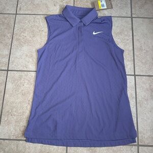 *NWT* Nike Tour Women's Dri-FIT ADV Sleeveless Golf Polo